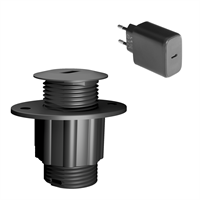 Powerdot Nano Kit 02 - 1 USB-C-port, 65W-laddare inkluderad, svart